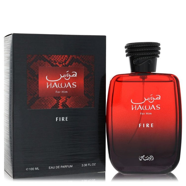 Hawas Fire by Rasasi Eau De Parfum Spray 3.3 oz (Men)